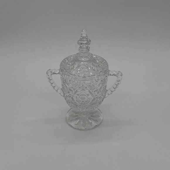 Toscany Hand Cut Crystal Sugar/Trinket/Keepsake Jar With Lid - Picture 4 of 8